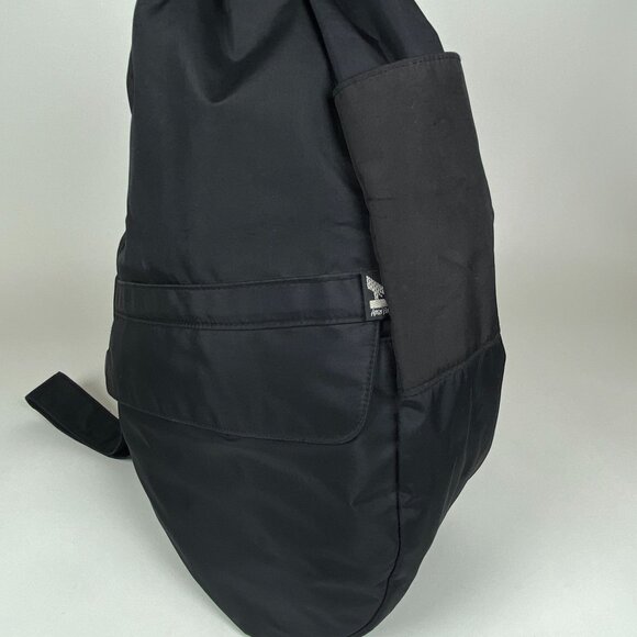 Vintage Ameribag Healthy Back Bag Sling Backpack Black Nylon Made in USA - Picture 3 of 10